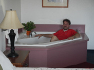 Markus testing the tub