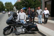 25 Jun 06 -- Admiring Pete's Harley